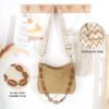 Women’s Brown Straw Shoulder Bag